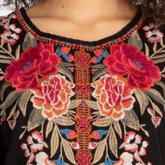 Johnny Was Burke Linen Tunic Dress Size XS - Picture 4 of 11